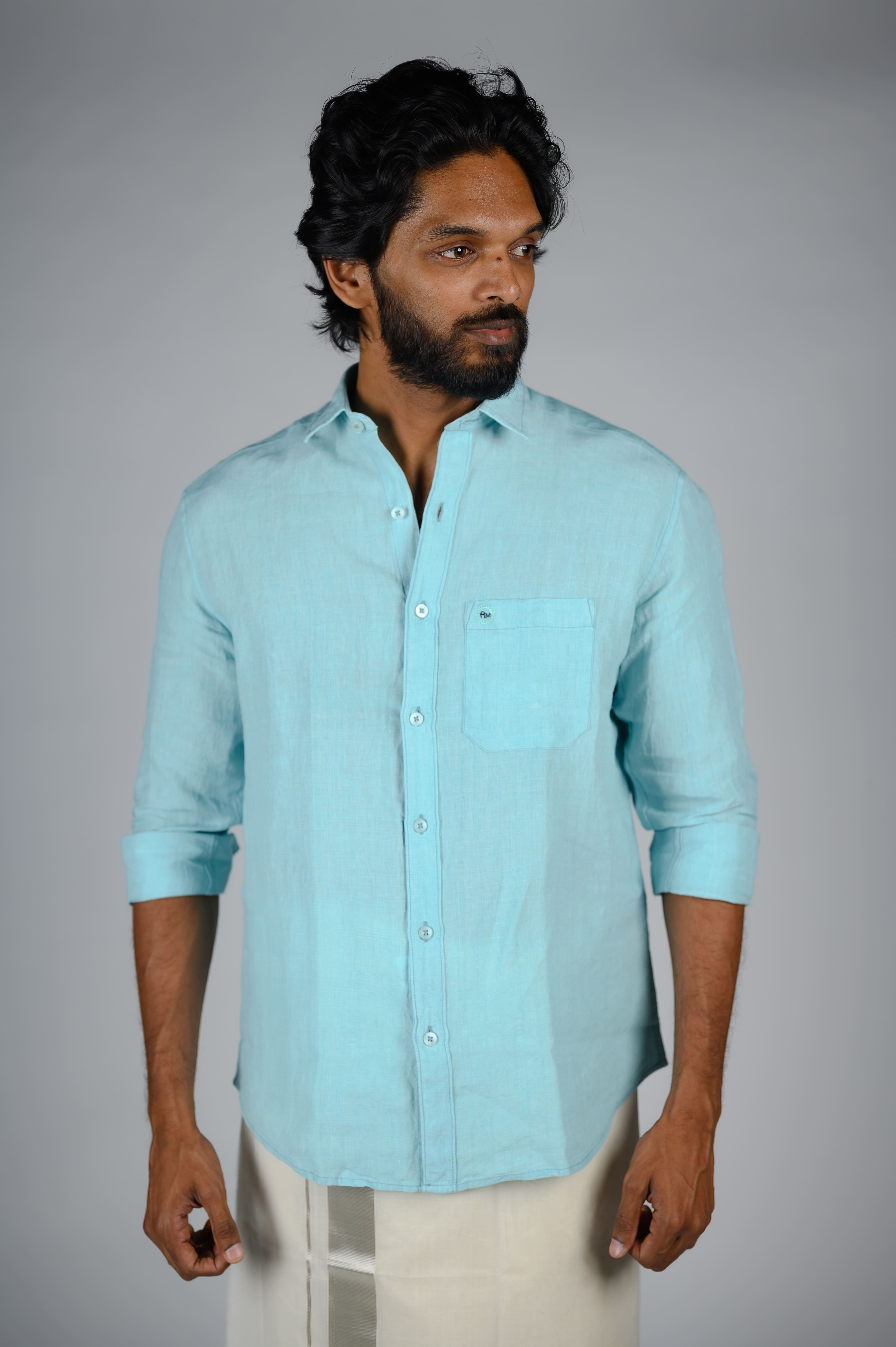 Commando Mens Cotton Solid Regular Fit Full Sleeve Short Kurta - Blackberry Wine