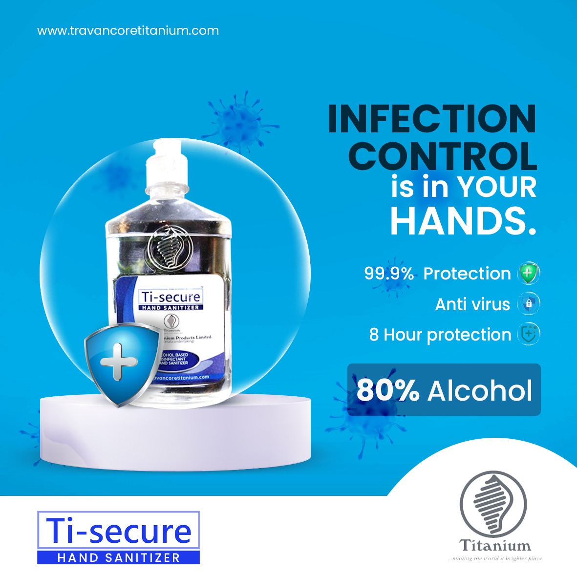 Ti-Secure Hand Sanitizer  flip